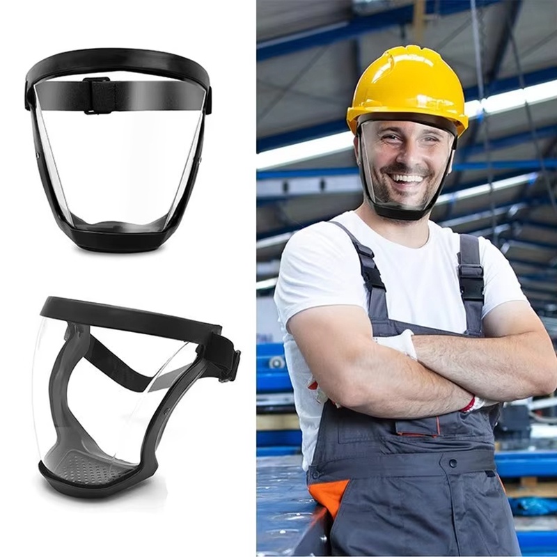 Sheet Face Mask Pack - Transparent Full Faceshield Reusable Dustproof Anti-fog