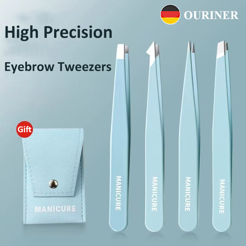 Beauty Hair Makeup - 4 Pcs Colorful Eyebrow Tweezer Hair