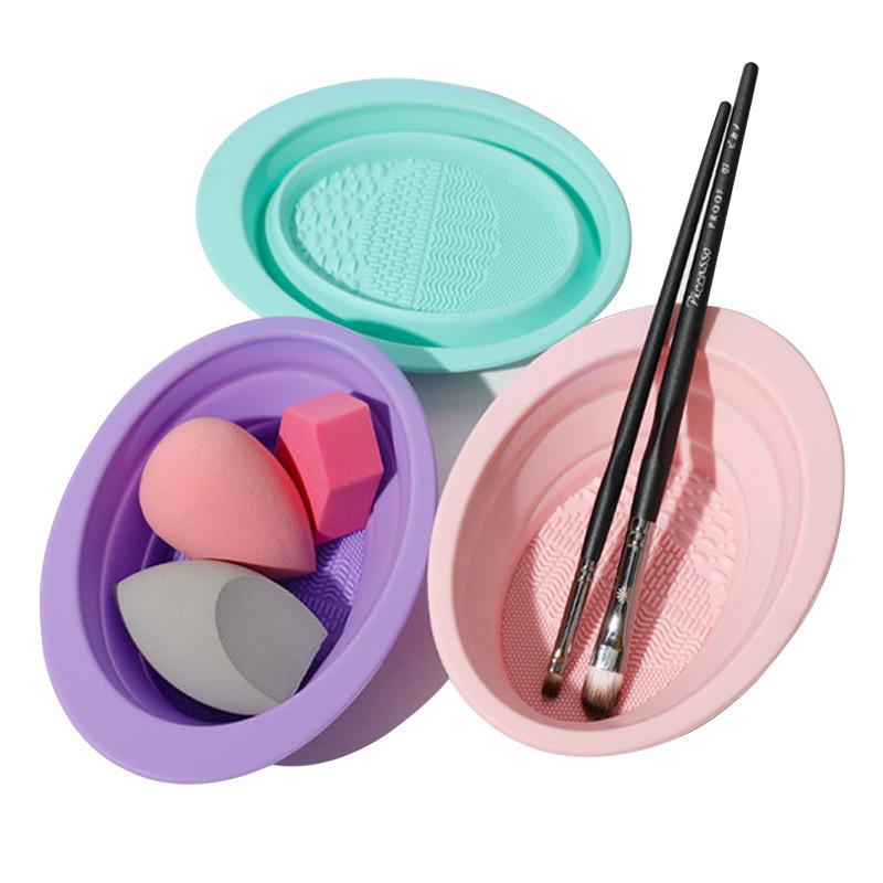 Folding Powder Puff Cleaning B - Beauty Makeup Eyeshadow review and price