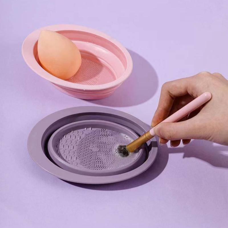 Folding Powder Puff Cleaning B - Beauty Makeup Eyeshadow review and price