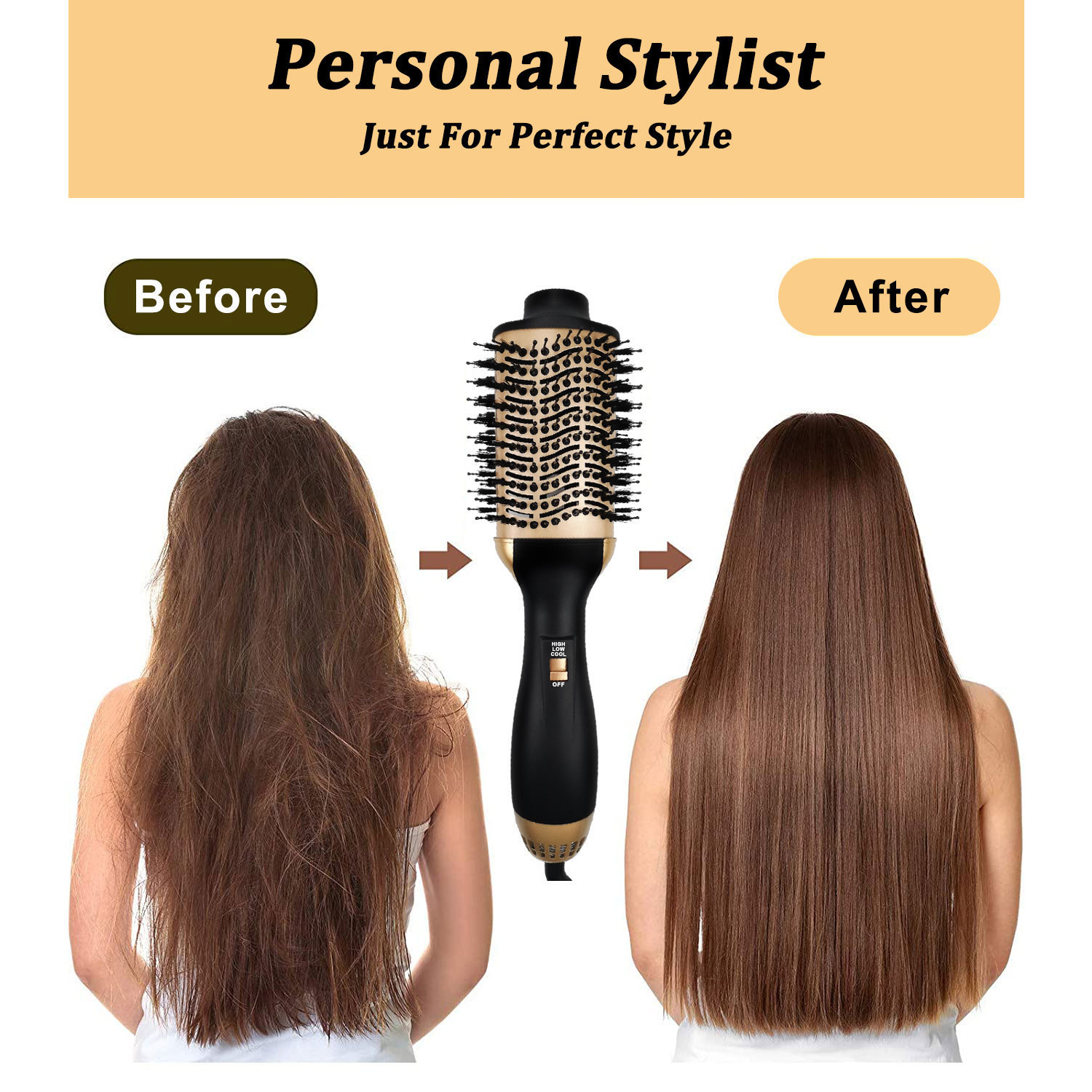 Hot Air Comb Hair Blow Dryer B - Hair Straightener review and price