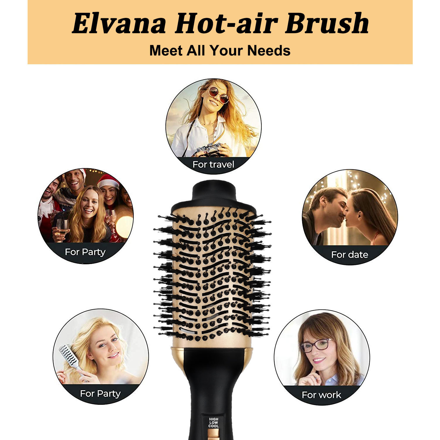 Hot Air Comb Hair Blow Dryer B - Hair Straightener review and price