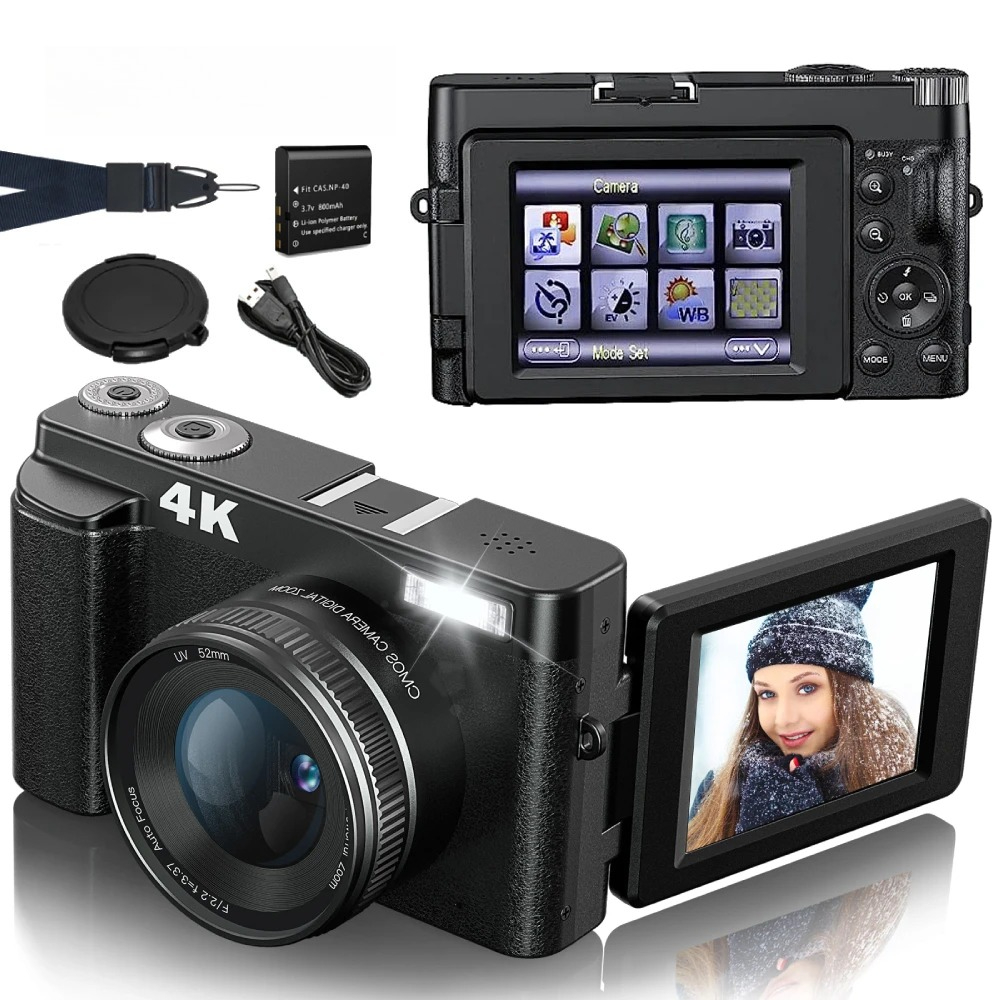 4K 48MP Compact Vlogging Camer - Beauty Makeup Images review and price