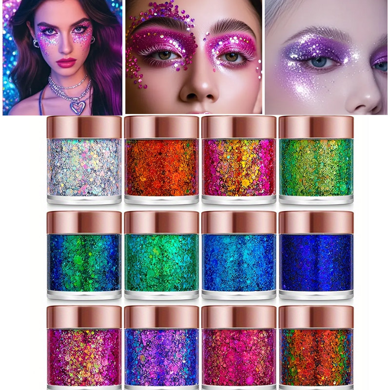 1Pc Sequins Body Glitter Gel M - Eyeshadow Glitter Pigment review and price