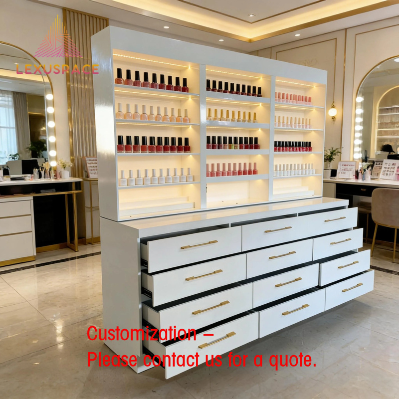 custom.Wood Shelf Display Rack - Beauty Hair Makeup review and price