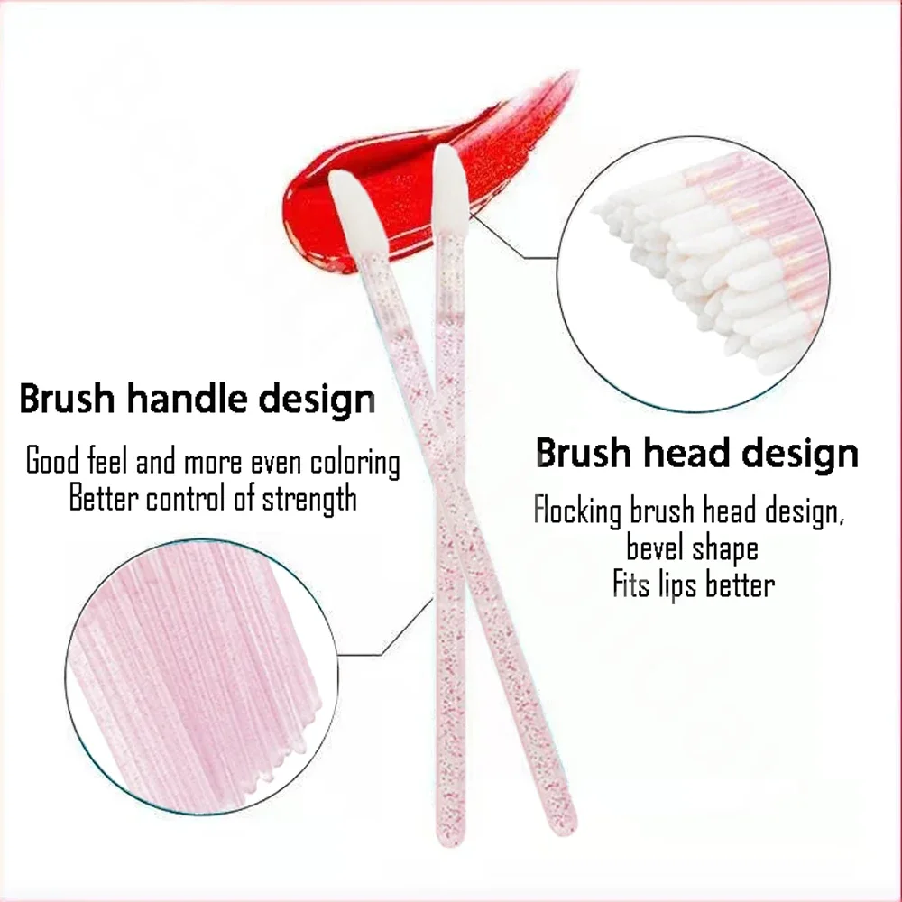 500PCS Disposable Lip Brush Ma - Beauty Makeup Eyeshadow review and price