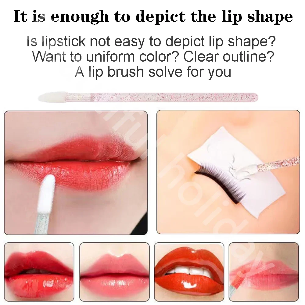 500PCS Disposable Lip Brush Ma - Beauty Makeup Eyeshadow review and price