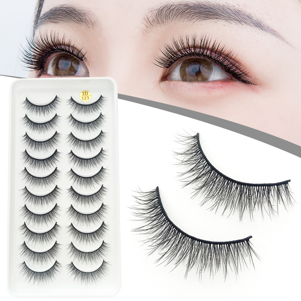 10 Pairs 3D Fluffy False Eyela - Beauty Makeup Design review and price