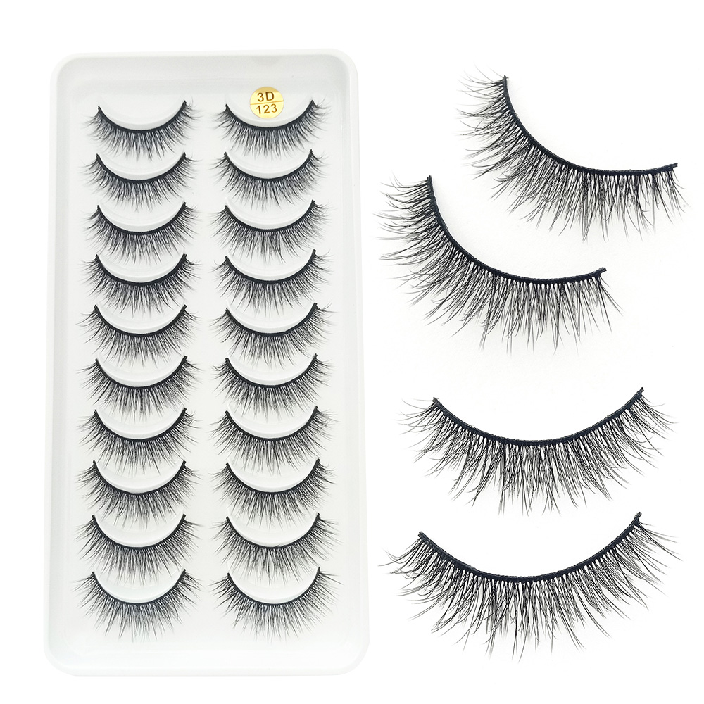 10 Pairs 3D Fluffy False Eyela - Beauty Makeup Design review and price