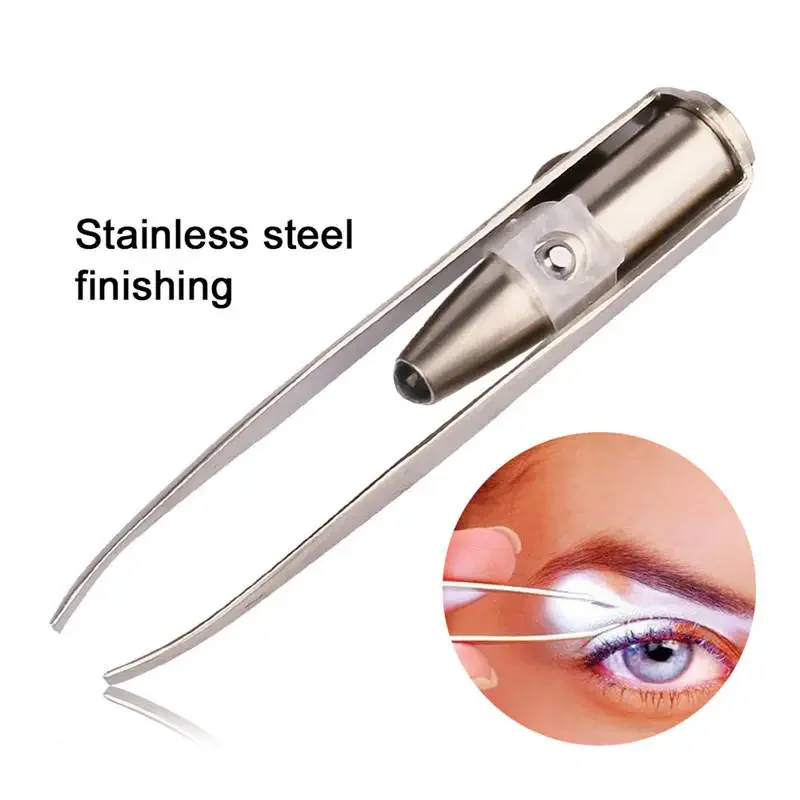 1/3Pcs Led Eyebrow Tweezers St - Beauty Makeup Design review and price