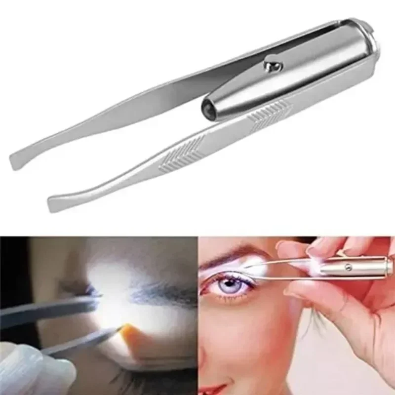 1/3Pcs Led Eyebrow Tweezers St - Beauty Makeup Design review and price