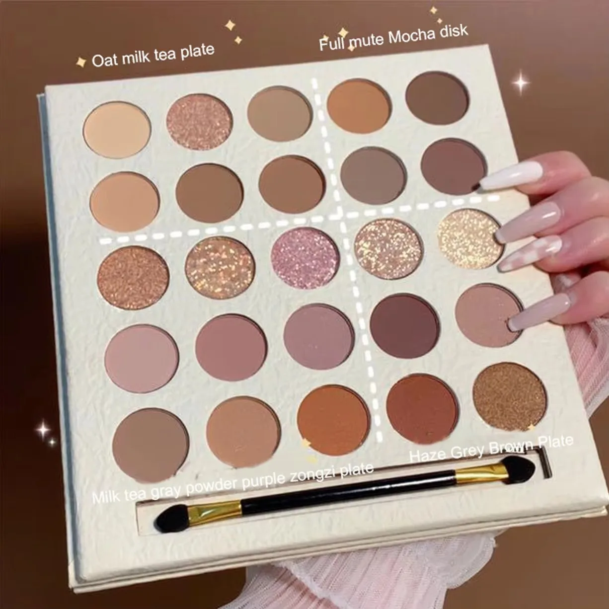 25-Color Eyeshadow Palette Ear - Eyeshadow Glitter Pigment review and price